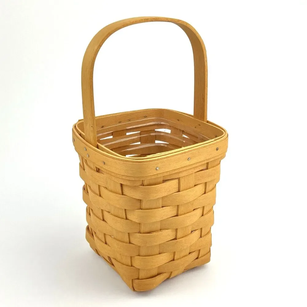 Longaberger Medium Peg Basket Set 1999 | Signed /w Protector 6